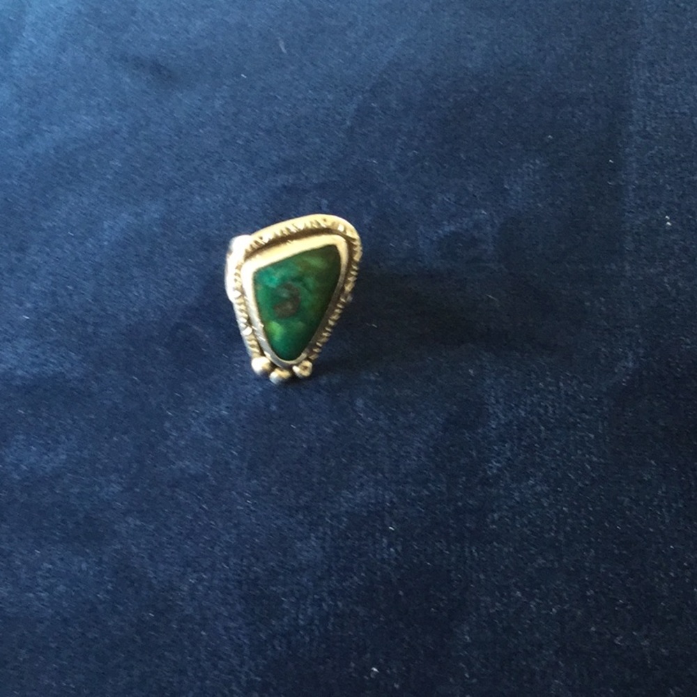 Vintage Navajo Chrysocolla Ring - Picture 5 of 7